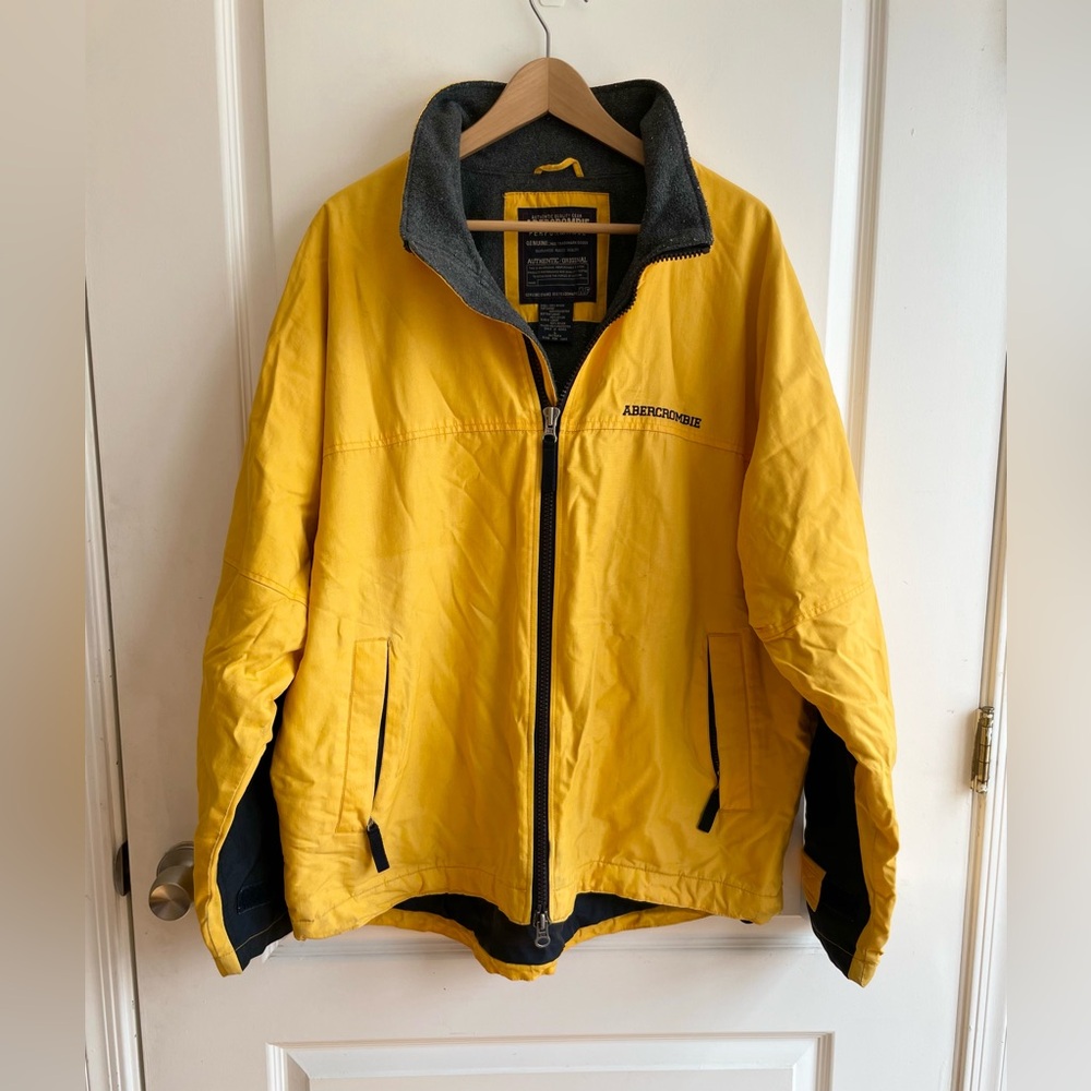 Abercrombie & Fitch Mens L Jacket Outdoors Fisherman Lined Outerwear t
Y2K